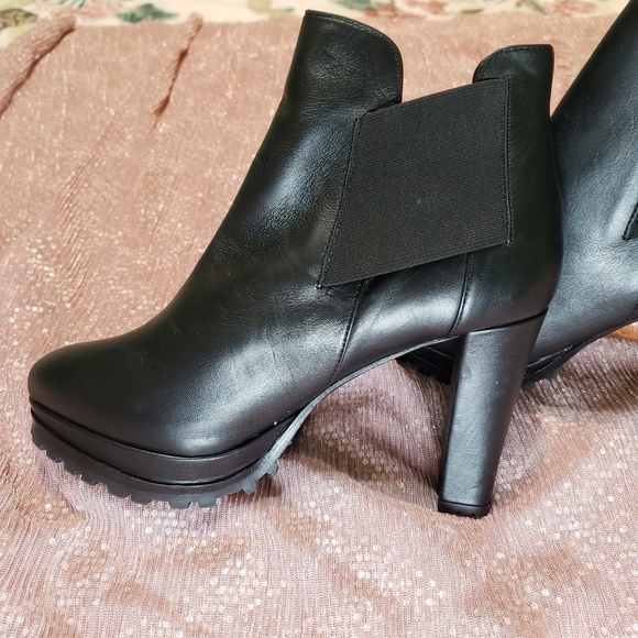 All Saints Woman Size 7 Black Heeled Boots - Picture 6 of 10